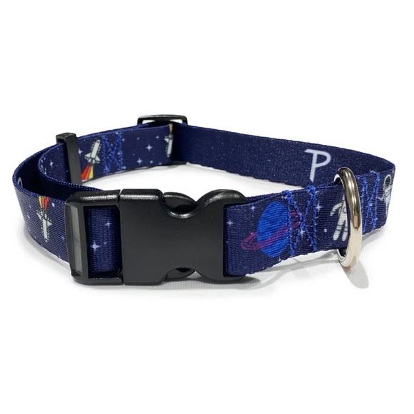 Perri’s Pet Products Space Moon Astronaut Adjustable Dog/Cat Collar Small - Picture 3 of 6